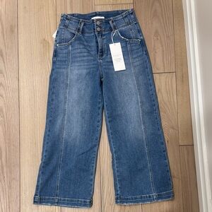 Classic Denim Wide-Leg Jeans